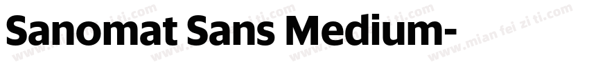 Sanomat Sans Medium字体转换